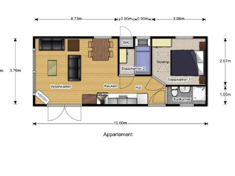 CHALET 3 personnes - Rafting - Violenlaan 150
