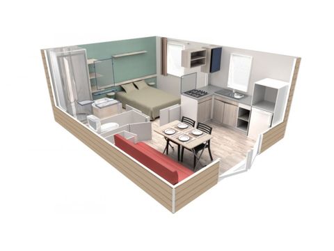 Mobilhome 2 personnes - Agay - EVO 20m² Confort / climatisée Vue Mer