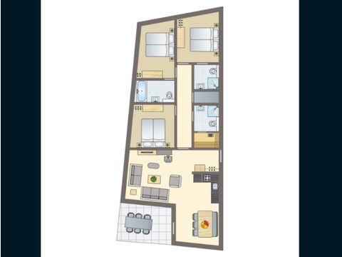 APPARTEMENT 6 personnes - Appartement de vacances pour 6 personnes