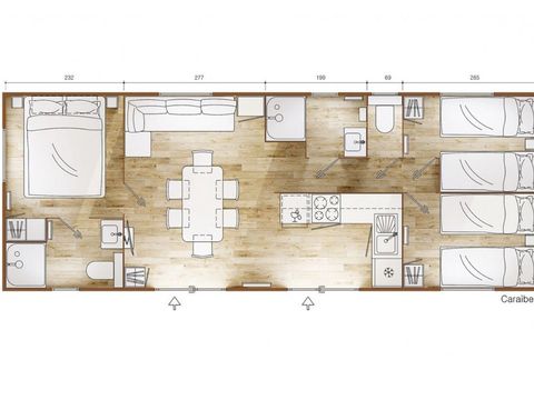 BUNGALOW 6 personnes - Caraïbes