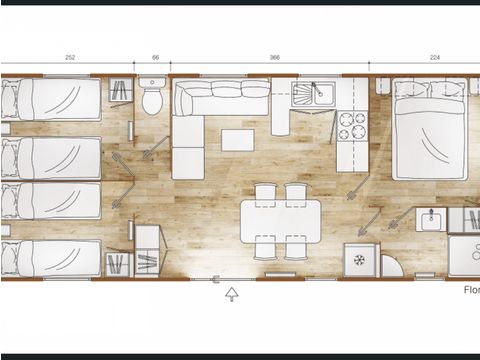 Mobilhome 6 personnes - Flores