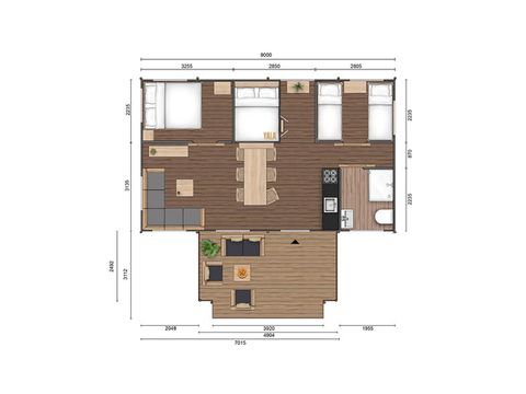 TENTE TOILE ET BOIS 6 personnes - Nordic Safari Lodge Fjäll Grande