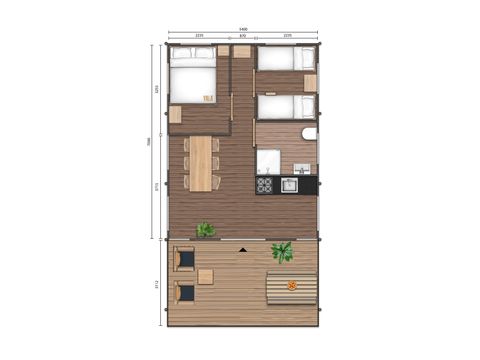 TENTE TOILE ET BOIS 4 personnes - Nordic Safari Lodge Fjäll