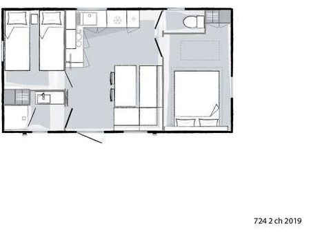 BUNGALOW 4 personnes - Evasion 2 chambres