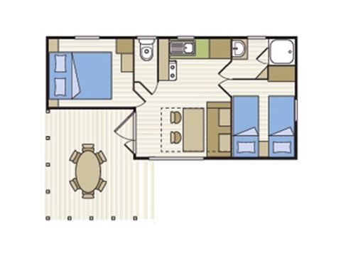 BUNGALOW 6 personnes - PERLE
