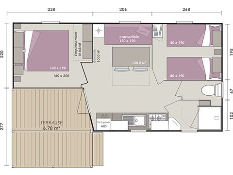 Mobilhome 6 personnes - AKOYA