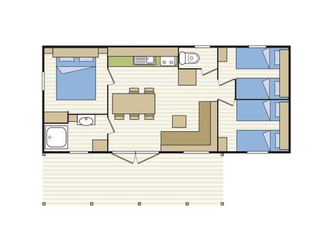 BUNGALOW 6 personnes - SANTORIN EVASION