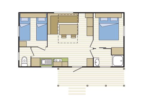 BUNGALOW 6 personnes - HIBISCUS