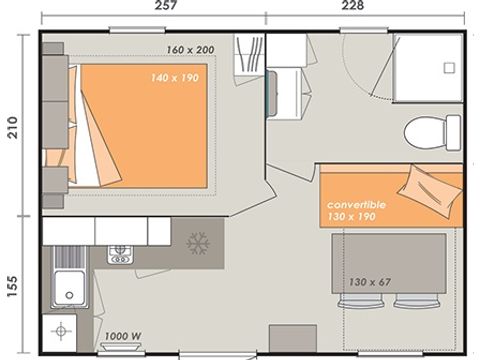 BUNGALOW 4 personnes - ALOHA