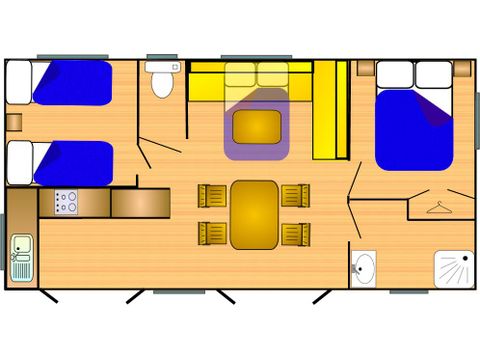 BUNGALOW 6 personnes - Riviera 860-2 CD