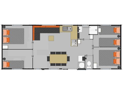 BUNGALOW 8 personnes - Padang Padang