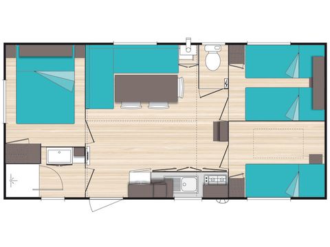 BUNGALOW 6 personnes - - plus commercialisé