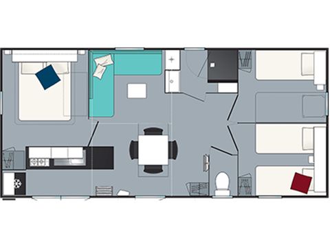 BUNGALOW 6 personnes -  - plus commercialisé