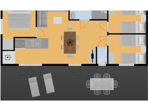 BUNGALOW 6 personnes - Mobil home les Milandes