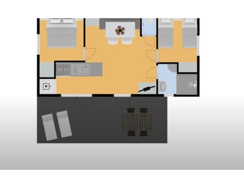 BUNGALOW 4 personnes - Mobil home Cadouin