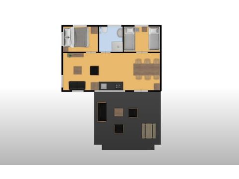 TENTE TOILE ET BOIS 5 personnes - Tente safari Grives