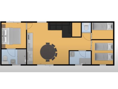 BUNGALOW 6 personnes - Mobil home Audrix