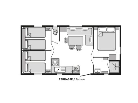 BUNGALOW 6 personnes - Venezia confort 6 places 3 chambres TV Lave-Vaisselle Clim