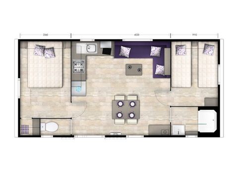 BUNGALOW 6 personnes - Passion