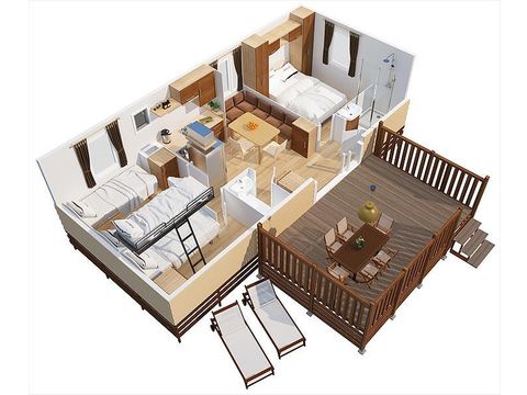 BUNGALOW 6 personnes - SunLodge Aspen