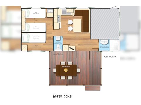 BUNGALOW 4 personnes - SunLodge Aspen Combi