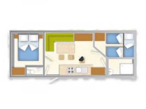 BUNGALOW 6 personnes - BLU ROMANTIC