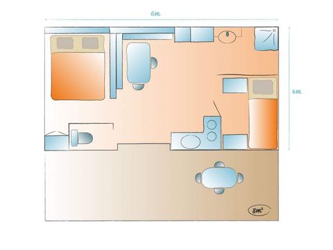 BUNGALOW 4 personnes - Cottage Confort