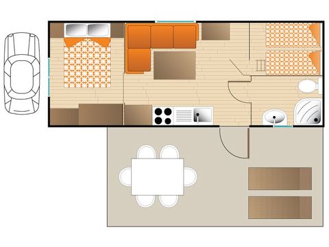 BUNGALOW 4 personnes - MAUI COMFORT