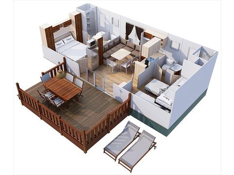 Mobilhome 5 personnes - Redwood