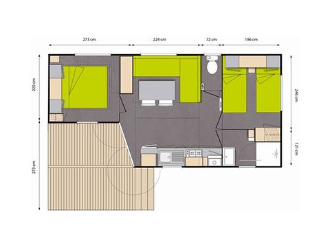 BUNGALOW 4 personnes - CONFORT