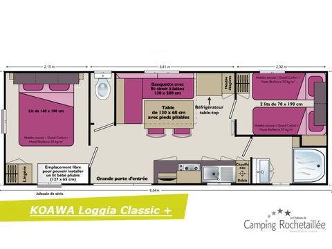 BUNGALOW 4 personnes - KOAWA LOGGIA CONFORT 26m2   