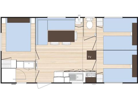 Mobilhome 6 personnes - Mobil home Ciela Confort - 3 chambres