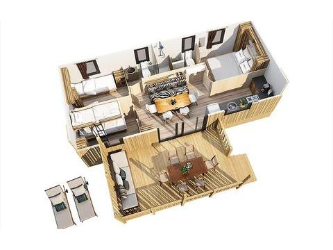 Mobilhome 6 personnes - Big Leaf