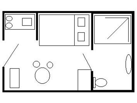 STUDIO 2 personnes - Bulle Standard 20 m² 1 chambre +TV