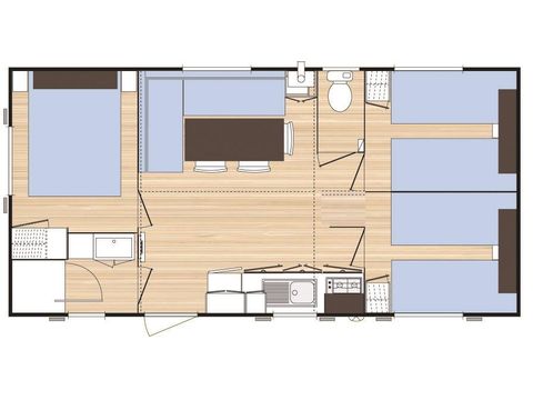 BUNGALOW 6 personnes - ESPACE CLASSIC 30m2