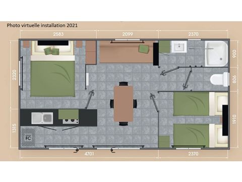BUNGALOW 4 personnes - FAMILY PREMIUM  27m2