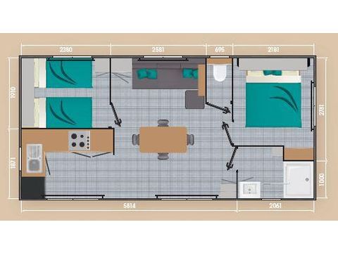 BUNGALOW 4 personnes - LOGGIA PREMIUM 29 / 30 m2