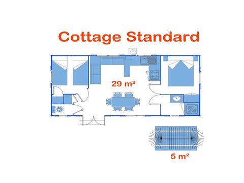 BUNGALOW 6 personnes - Cottage Palma (Standard)