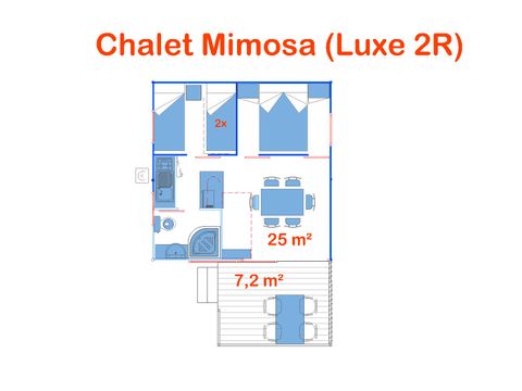 CHALET 4 personnes - Mimosa (Chalet Lux)