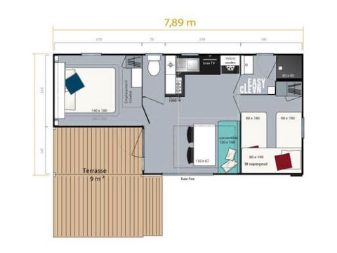 BUNGALOW 5 personnes - Loggia
