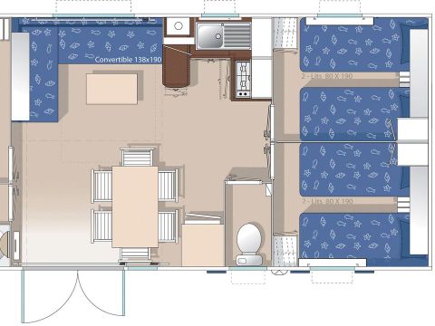 BUNGALOW 6 personnes - XL GLENAN