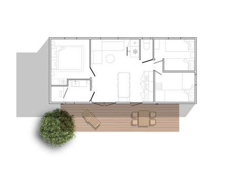 BUNGALOW 7 personnes - XL Jungle 3 chambres