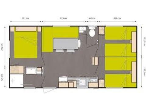 BUNGALOW 6 personnes - O'Hara + Climatisation
