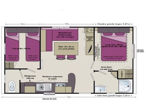 BUNGALOW 5 personnes - Cottage 28m² 4/5 pers