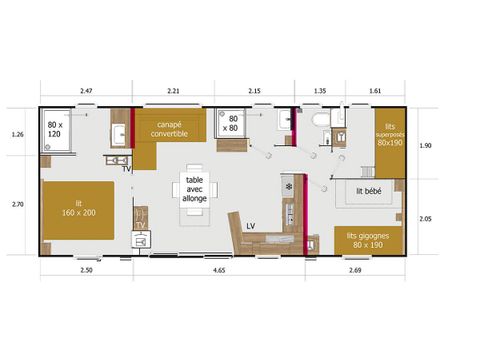 BUNGALOW 6 personnes - NEW VALLEY