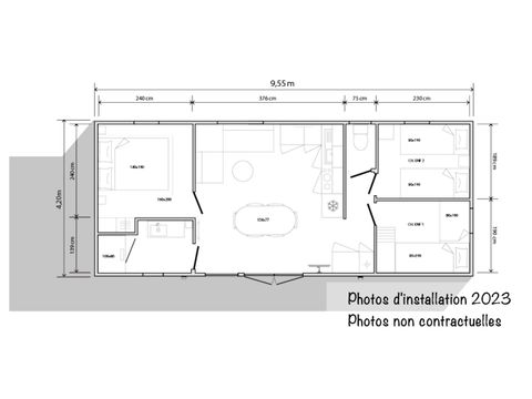 BUNGALOW 6 personnes - New Loft 36m² Clim TV