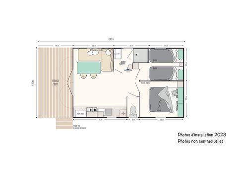 BUNGALOW 4 personnes - New Family 25m² Clim TV