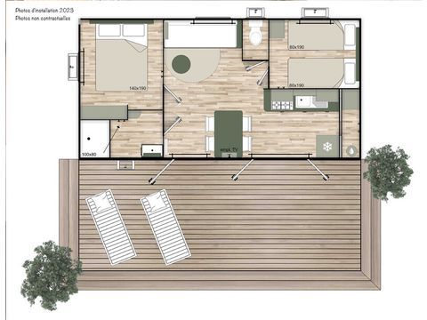 BUNGALOW 4 personnes - Ciela Confort - 2 chambres