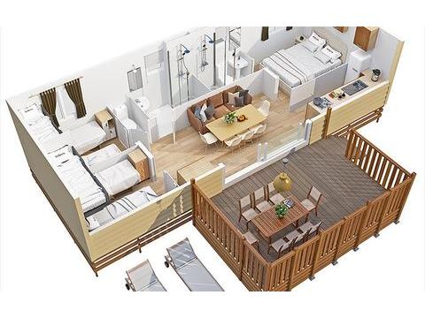BUNGALOW 5 personnes - Sequoia