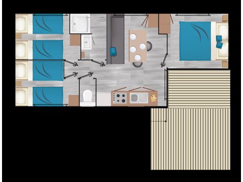 BUNGALOW 6 personnes - FAMILY DECLIK CLIM